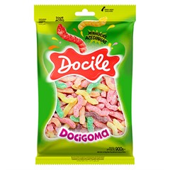 BALA DE GOMA DOCILE DOCIGOMA MINHOCAS AZEDINHAS 990G
