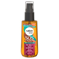ÓLEO CAPILAR SALON LINE SOS CACHOS 10 EM 1 MULTI BENEFÍCIOS 42ML