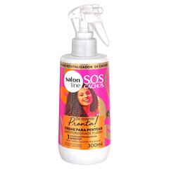 CREME PARA PENTEAR SALON LINE SOS CACHOS DE REPENTE PRONTA! ANTIPOROSIDADE 300ML