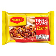 TEMPERO EM PÓ MAGGI MEU SEGREDO CARNE 50G 10UN