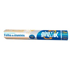 PAPEL ALUMÍNIO GIROMIX 30CMX7,5MT