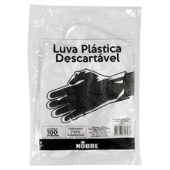 LUVA DESCARTÁVEL NOBRE TAMANHO ÚNICO 100UN