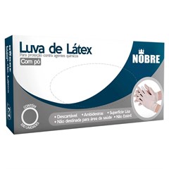 UT LUVA LATEX C/PO NOBRE P C/100UN