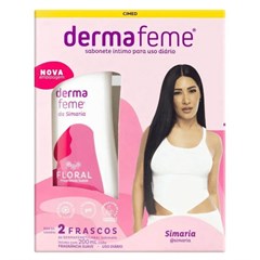 SABONETE DERMAFEME LIQUIDO INTIMO FLORAL 2X200ML