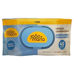 LENCO UMEDECIDO JOAO E MARIA S/ FRAGANCIA 45UND