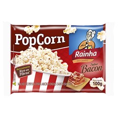 PIPOCA DE MICROONDAS BACON RAINHA 100G