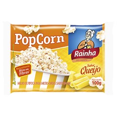 PIPOCA DE  MICROONDAS QUEIJO RAINHA 100G