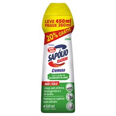 SAPOLIO CREMOSO LIMAO 450ML 20% GRATIS