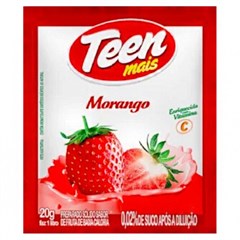 REFRESCO EM PÓ TEEN MAIS MORANGO 15G