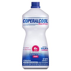 ALCOOL COPERALCOOL 46 INPM BACFREE CHA BRANCO 1L