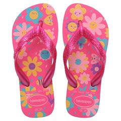 SANDÁLIA KIDS HAVAIANAS FLORES ROSA FLUX 31/32