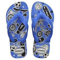 SANDÁLIA KIDS HAVAIANAS ATHLETIC BCO/AZUL 31/32