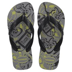 SANDÁLIA KIDS HAVAIANAS KIDS ATHLETIC CINZA ACO 27/28