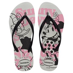 SANDÁLIA KIDS HAVAIANAS SLIM DISNEY BCO/PTO 35/36