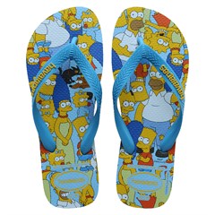 SANDÁLIA MASCULINA HAVAIANAS SIMPSONS AZUL 39/40