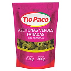 AZEITONA VERDE TIO PACO FATIADA SACHE 300G