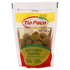 AZEITONA VERDE TIO PACO INTEIRA SACHE 100G