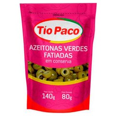 AZEITONA VERDE TIO PACO RECHEADA SACHE 80G