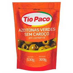AZEITONA VERDE TIO PACO SEM CAROCO SACHE 300G