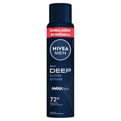 DESODORANTE AEROSOL NIVEA MEN DEEP CARVAO ATIVADO  200ML