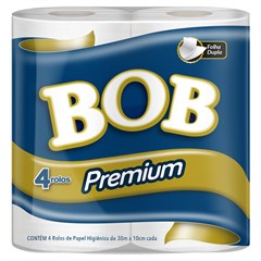 PAPEL HIGIENICO  BOB FOLHA DUPLA 30MTS PREMIUM