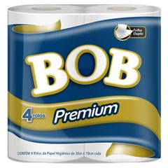 PAPEL HIGIENICO  BOB FOLHA DUPLA 30MTS PREMIUM