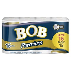 PAPEL HIGIENICO BOB FOLHA DUPLA 30MTS PREMIUM LV12PG11