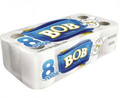 PAPEL HIGIENICO BOB FOLHA SIMPLES 30MTS 8UN