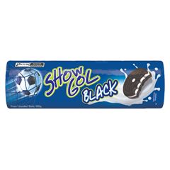 BISCOITO SHOW GOL BLACK  RECHEIO BAUNILHA 76G