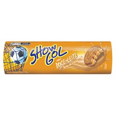 BISCOITO SHOW GOL BLACK  RECHEIO DOCE DE LEITE 76G