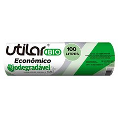 SACO P/LIXO ROLO UTILAR BIODEGRADAVEL ECONOMICO 100L