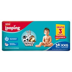 FRALDA LOOPING L.TUNES HIPER XXG 38UN