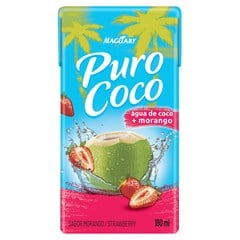 AGUA DE COCO PURO COCO MORANGO 180ML