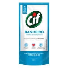 LIMPADOR DE BANHEIRO CIF ULTRA RÁPIDO SACHÊ 450ML