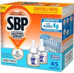 INSETICIDA SBP LIQUIDO ELETRICO CHEIRO SUAVE  2UN 32,9ML