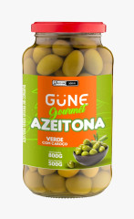AZEITONA VERDE GUNE COM CAROÇO VIDRO 500GR