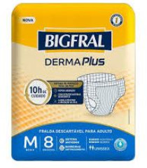 FRALDA BIGFRAL DERMA PLUS M 8UN