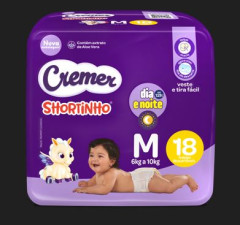 FRALDA CREMER SHORTINHO JUMBINHO M 18UN