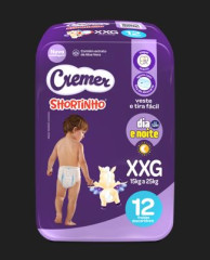 FRALDA CREMER SHORTINHO JUMBINHO XXG 12UN