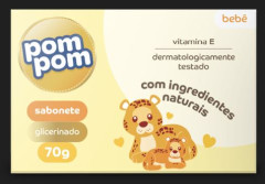 SABONETE POM POM INFANTIL GLICERINADO 70GR