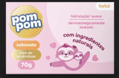 SABONETE POM POM INFANTIL OLEO AMENDOAS  70G