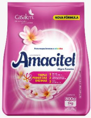 LAVA ROUPAS PO ROUPAS BRANCAS E COLORIDAS ALEGRES ENCANTOS AMACITEL SACHE 800G