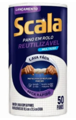 PANO MULTIUSO SCALA REUTILIZÁVEL EM ROLO 50UN