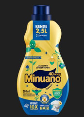 AMACIANTE PARA ROUPAS CONCENTRADO MINUANO DOCE SEDUÇÃO 500ML